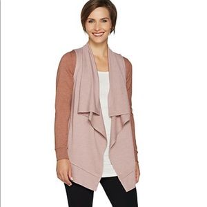LOGO Lounge- Lori Goldstein French Terry Cardigan